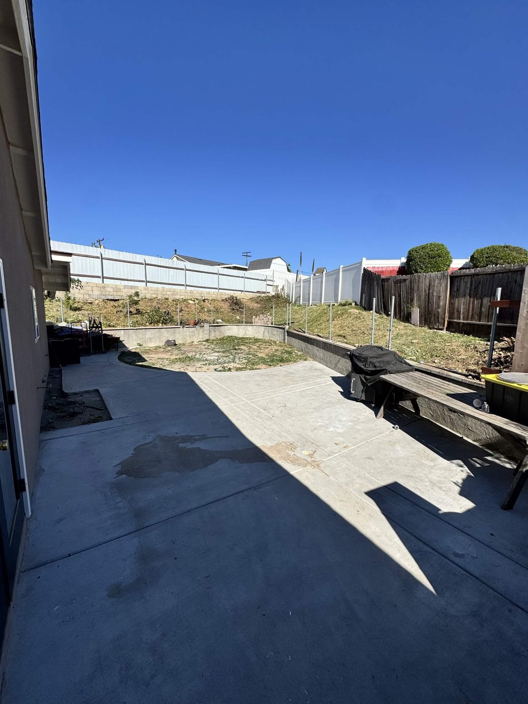 After: Backyard Patio Cleanout